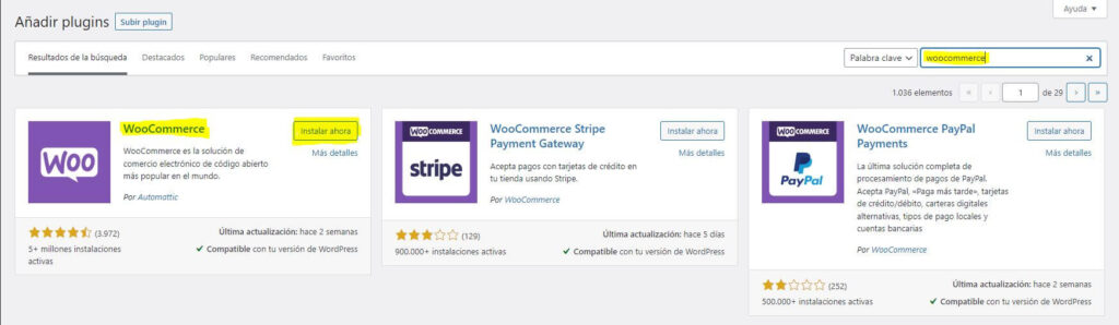 Plugins WooCommerce